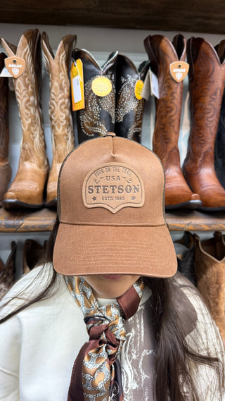 Stetson Born On The Trail Cap (Brown)-SCOLTT-0051