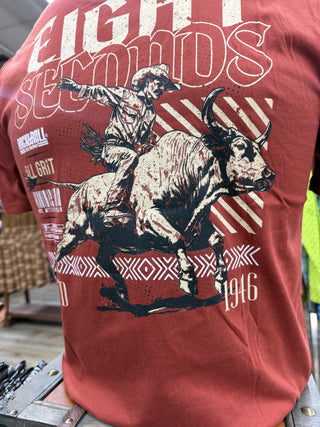 Rock&Roll Men’s Graphic T-Shirt -(Rust) BU21T08868