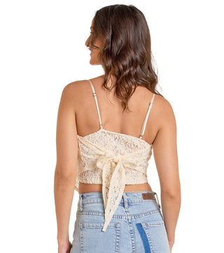 Rock&Roll Women’s Lace Bandana Top (Natural) BW20T06290