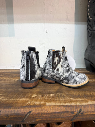 Toddler Genuine Cowhide Botín (Natural) 400426