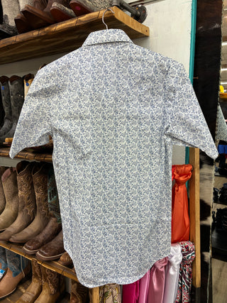 Panhandle Slim Men’s SS Snap Shirt (Blue) PMN2S08152