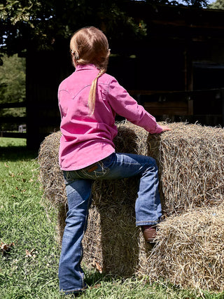 GIRL'S WRANGLER RETRO BOOTCUT JEAN (Denim) 09MWGMS