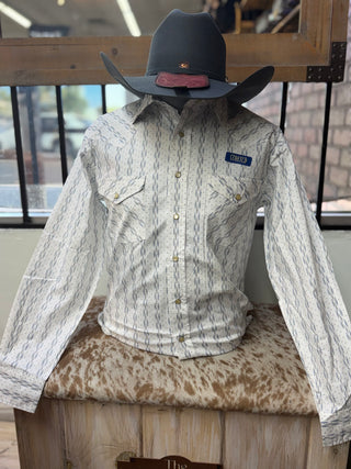 Panhandle Slim LS 2Pkt Snap Shirt(White)-PMN2S08147