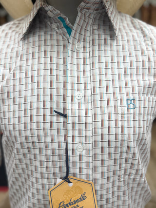Panhandle Slim Men Short Sleeve 1 PKT Button Up(Multi Plaid)-RMB3S08940