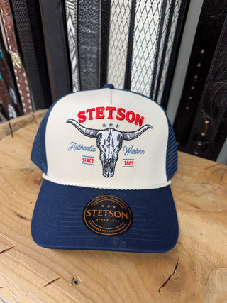Stetson Long Horn Trucker Cap (Blue) SCSK6T-0003DMAL