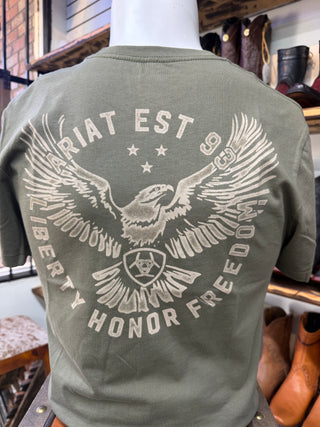 Ariat Eagle Thunder T-Shirt (Army Green) 10079541