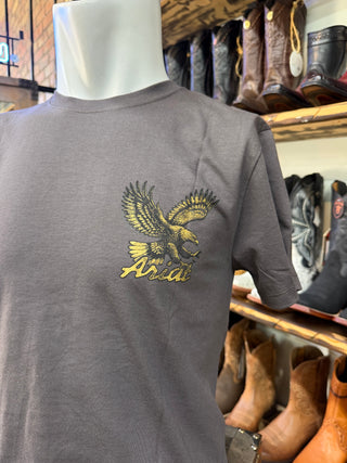 Ariat Men’s Stitched Eagle SS T-Shirt (Vintage Black) 10079382