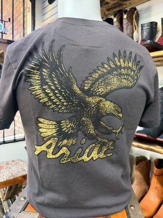 Ariat Men’s Stitched Eagle SS T-Shirt (Vintage Black) 10079382