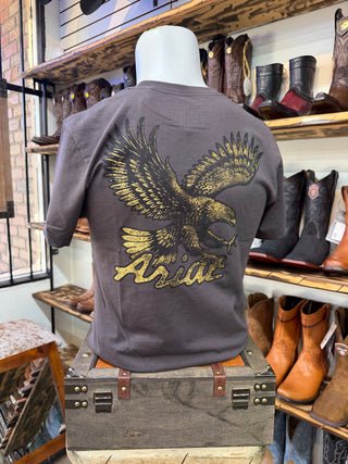 Ariat Men’s Stitched Eagle SS T-Shirt (Vintage Black) 10079382