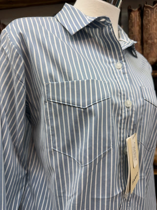 Ariat Women’s Everything LS Button Up (Glacier Stripe) 10079621