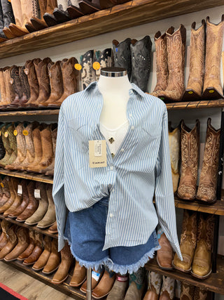 Ariat Women’s Everything LS Button Up (Glacier Stripe) 10079621