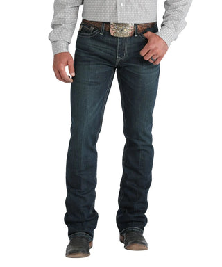Cinch Men's Ian Dark Stonewash Slim Boot Cut Jean(Indigo)-MB34136001