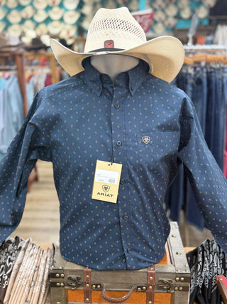 Ariat Men Canyon LS Shirt(Blue Night Foulard Print)-10079533