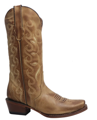 Tanner Mark Women’s Lewisville Boot (Sand Brown) TML205074