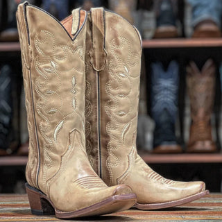 Tanner Mark Women’s Lewisville Boot (Sand Brown) TML205074