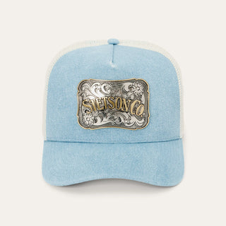 Stetson Denim Plaque Trucker Hat (Blue) SCDSMB-0012DM