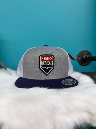 Kimes Ranch Drop In Americana Cap (Grey)-UHA0000095
