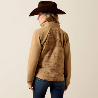 Ariat Women Atlas Jacket(TIGER'S EYE|WILD HORSES PRINT)10079393