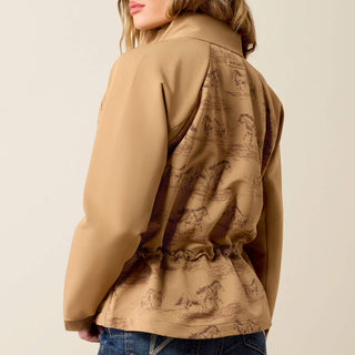 Ariat Women Atlas Jacket(TIGER'S EYE|WILD HORSES PRINT)10079393