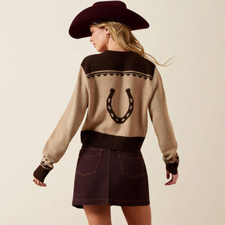 Ariat Women Colter Cardigan(TIGER'S EYE|CHICORY COFFEE)10079394