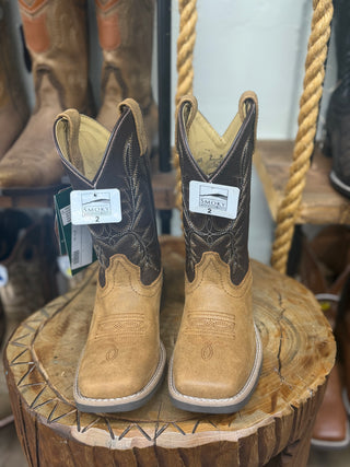Smoky Mountain Adobe Kids Boots (Tan/Chocolate Brown)-3616