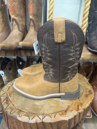 Smoky Mountain Adobe Kids Boots (Tan/Chocolate Brown)-3616