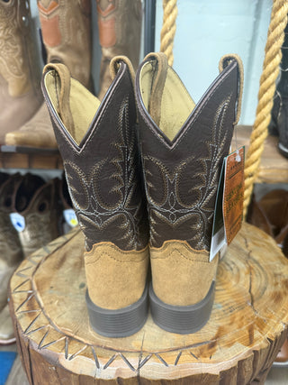 Smoky Mountain Adobe Kids Boots (Tan/Chocolate Brown)-3616