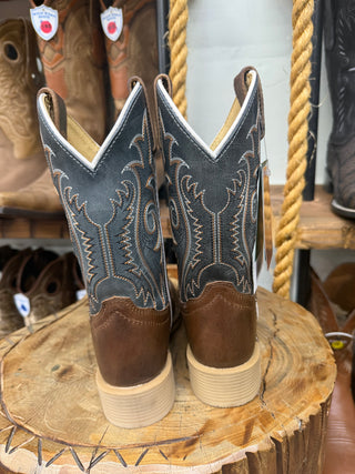 Smoky Mountain Kids Boots (Brown Oil Distressed/Vintage Grey)-3649