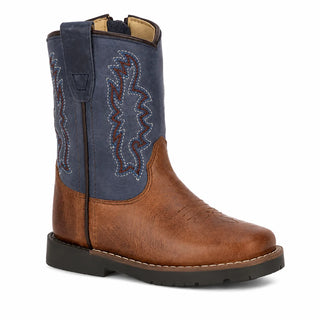 Smokey Mountain Autry Toddler Boot 3609T(Brown/Navy)