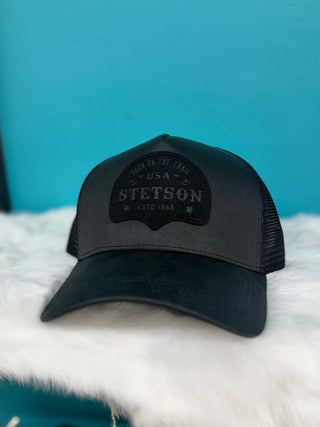 STETSON MEN'S OILED BALL CAP(BLACK) SCOLTT-005007