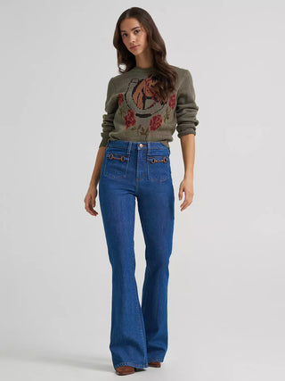Women’s Wrangler Stay A While Sweater (Green) 112385386