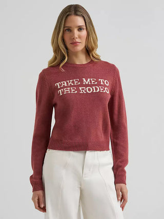 Women’s Wrangler Graphic Knit Sweater (Rose) 112385416