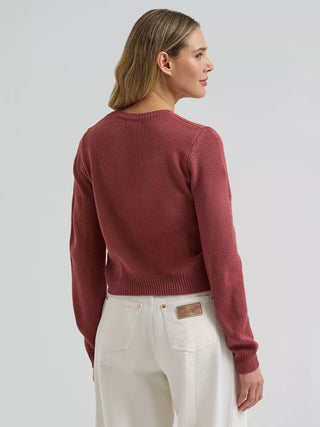 Women’s Wrangler Graphic Knit Sweater (Rose) 112385416