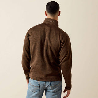 Ariat Caldwell Logo 1/4 Zip Sweater(Carafe)