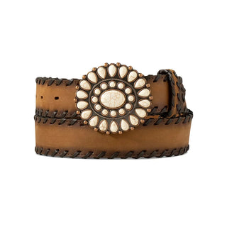 Ariat Women’s Whipped Lace Leather Belt (Brown) A1567302