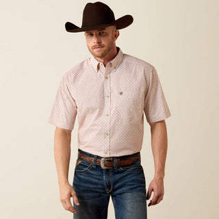 Ariat Men’s Nels Classic Fit SS Shirt (Almond Oil) 10073520