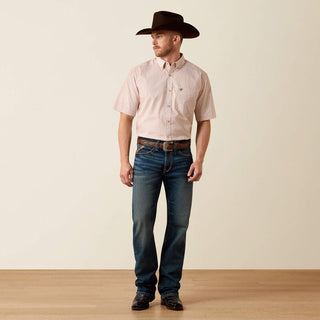 Ariat Men’s Nels Classic Fit SS Shirt (Almond Oil) 10073520