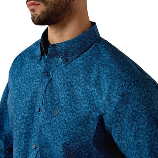 Ariat Men’s Niven LS Shirt (Blue) 10073535