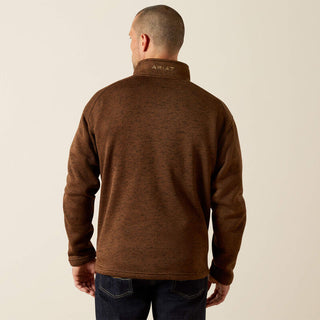 Ariat Caldwell Logo 1/4 Zip Sweater(Carafe)