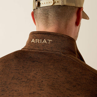 Ariat Caldwell Logo 1/4 Zip Sweater(Carafe)