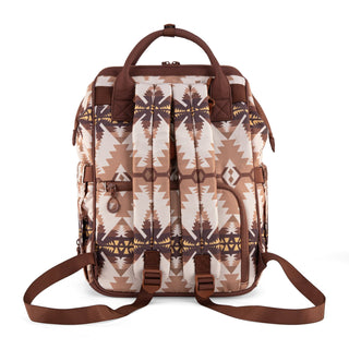 WG2210-9110 Wrangler Aztec Printed Callie Backpack - Tan