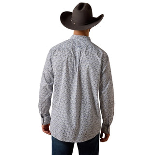Ariat WF Weaver White Vine Print Shirt- 10073691-Ariat Men’s Shirt