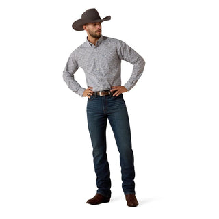 Ariat WF Weaver White Vine Print Shirt- 10073691-Ariat Men’s Shirt
