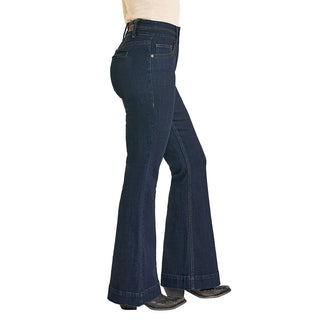 Women's Rock and Roll Welt Pocket Trousers BW5HD07844