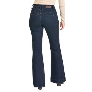 Women's Rock and Roll Welt Pocket Trousers BW5HD07844