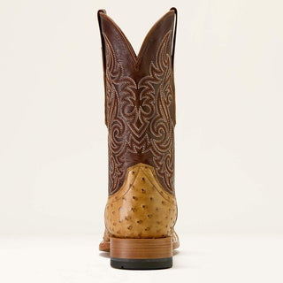 Ariat Men Ostrich Classic Cash Wide Square Toe Western Boot