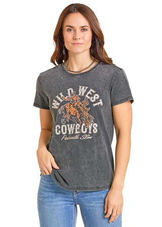 Panhandle Distress Wash Wild West Tee