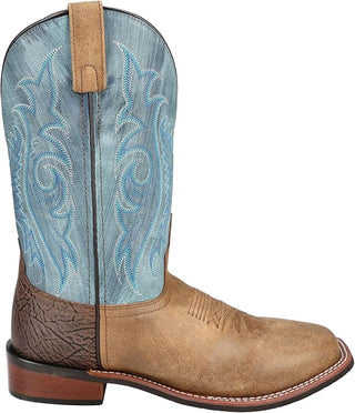 Smoky Mountain Western Boots Mens Cole Leather Brown Blue 4422u