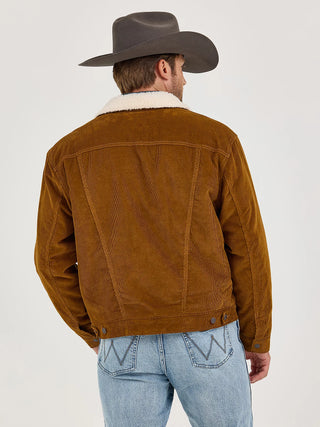 MEN'S WRANGLER COWBOY CUT SHERPA LINED CORDUROY JACKET (Monks Robe)