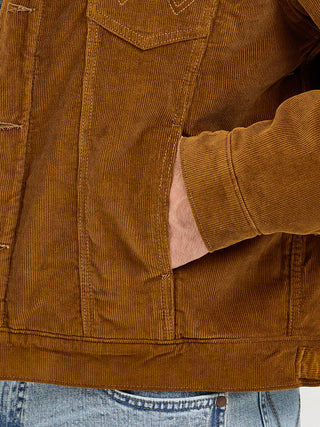 MEN'S WRANGLER COWBOY CUT SHERPA LINED CORDUROY JACKET (Monks Robe)